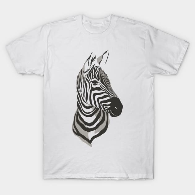 Zebra T-Shirt by VintageHeroes